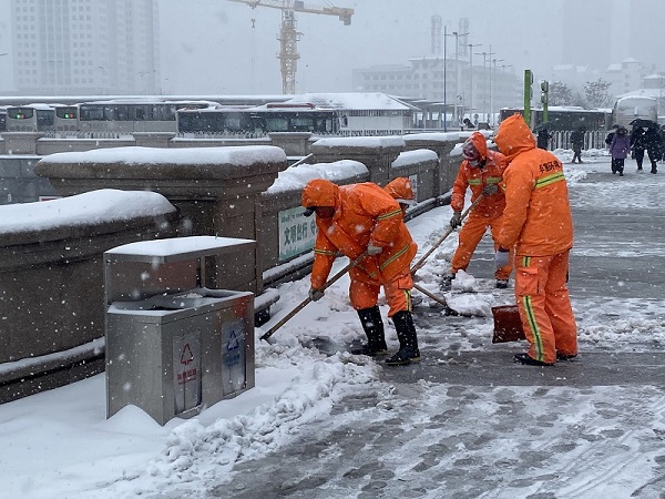项目动态 | 以雪为令！918博天堂天津项目全力以赴做好除雪工作